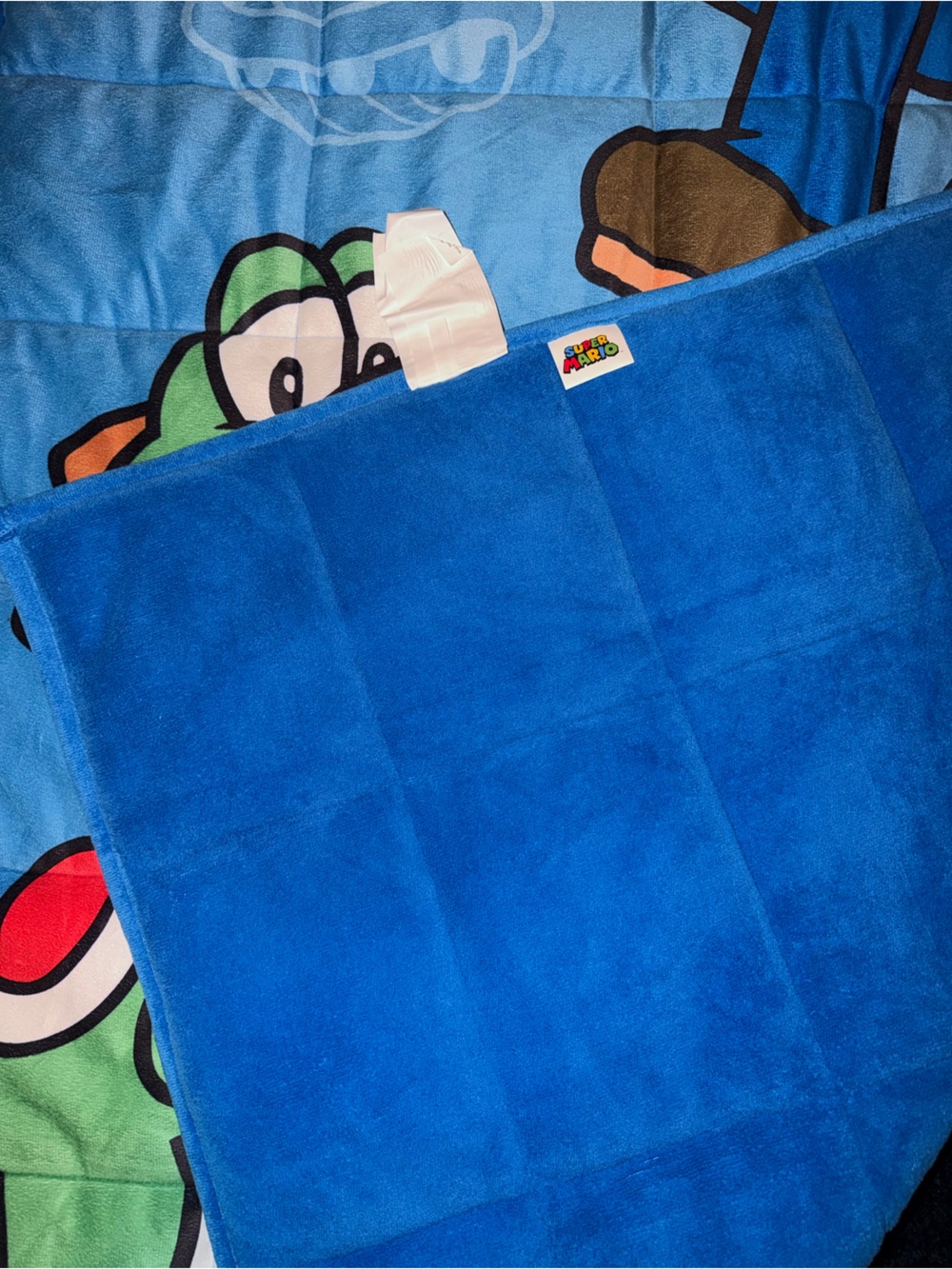 Nintendo Super Mario Luigi Yoshi Weighted Blanket 5lbs 60x38 - Picture 2 of 3